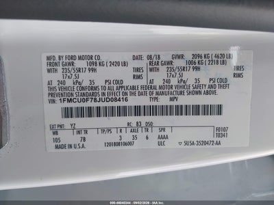 2018 FORD ESCAPE 9