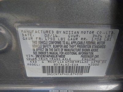 NISSAN VERSA