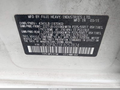 2015 SUBARU XV CROSSTREK 9