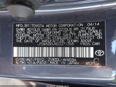 2014 TOYOTA PRIUS 9