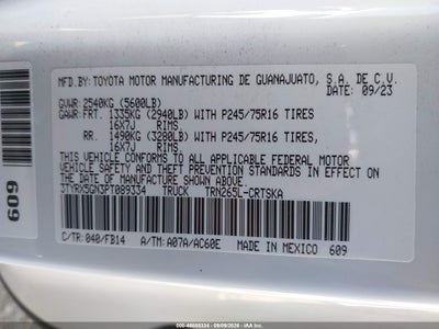 TOYOTA TACOMA 2WD
