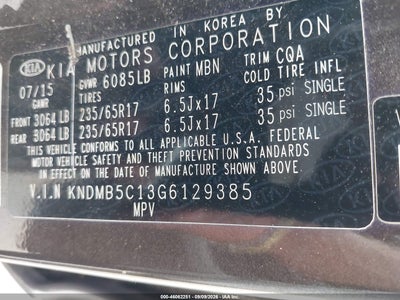 2016 KIA SEDONA 9
