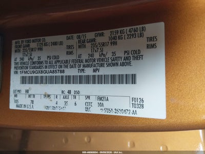 2016 FORD ESCAPE 9