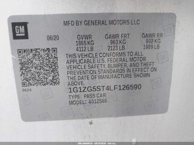 2020 CHEVROLET MALIBU 9