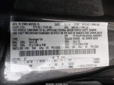 2016 FORD FOCUS 7
