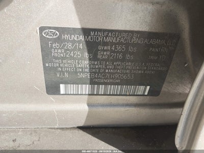 2014 HYUNDAI SONATA 9
