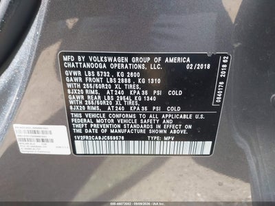 2018 VOLKSWAGEN ATLAS 8