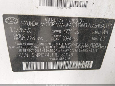 2020 HYUNDAI ELANTRA 9