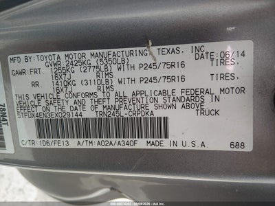 2014 TOYOTA TACOMA 9