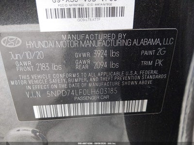 2020 HYUNDAI ELANTRA 9