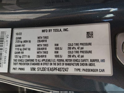 2023 TESLA MODEL 3 9