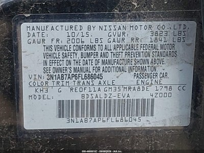 2015 NISSAN SENTRA 9