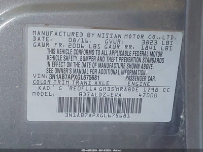 2016 NISSAN SENTRA 9