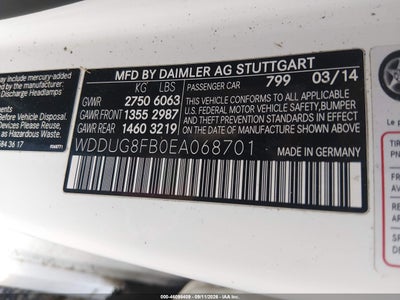 2014 MERCEDES-BENZ S 550 9