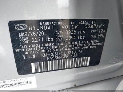 2020 HYUNDAI IONIQ HYBRID 9
