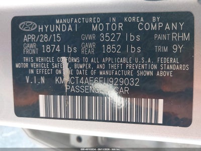 2015 HYUNDAI ACCENT 9