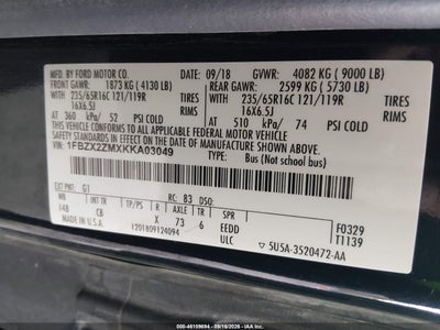 2019 FORD TRANSIT-350 9