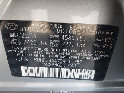 2014 HYUNDAI SONATA HYBRID 9