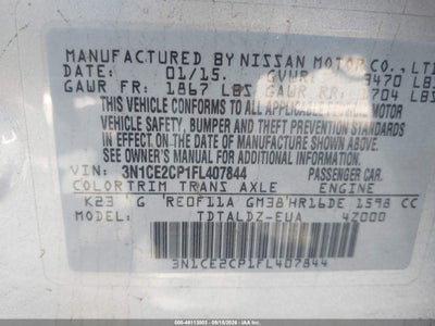 NISSAN VERSA NOTE