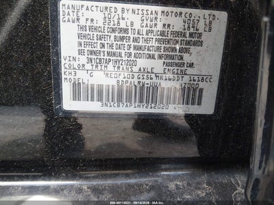 2017 NISSAN SENTRA 9