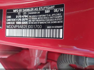 2014 MERCEDES-BENZ B-CLASS ELECTRIC DRIVE 9