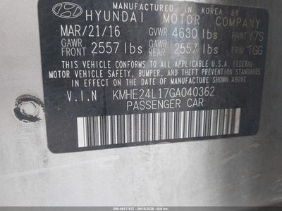 HYUNDAI SONATA HYBRID