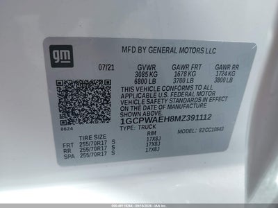 2021 CHEVROLET SILVERADO 1500 9