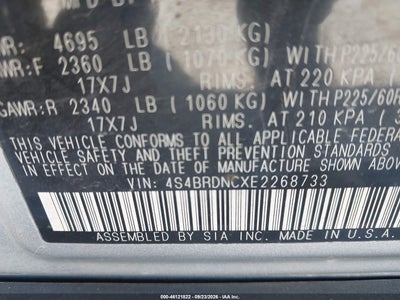 2014 SUBARU OUTBACK 9