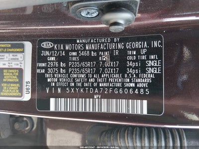 2015 KIA SORENTO 9