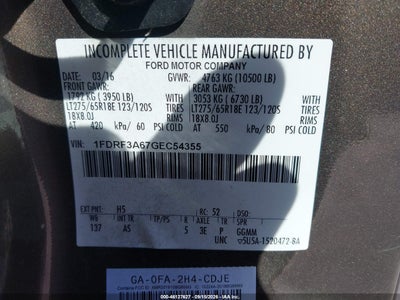 2016 FORD F-350 8