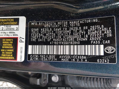 TOYOTA CAMRY HYBRID