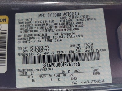 2018 FORD FUSION HYBRID 9