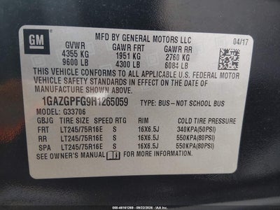2017 CHEVROLET EXPRESS 3500 9