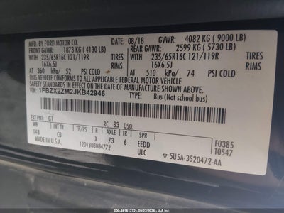 2018 FORD TRANSIT-350 9