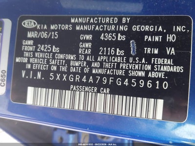 2015 KIA OPTIMA 9
