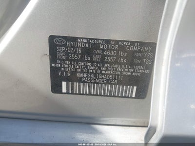 2017 HYUNDAI SONATA HYBRID 9
