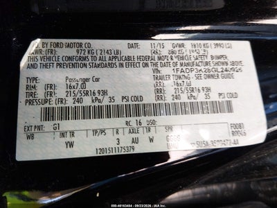 2016 FORD FOCUS 9