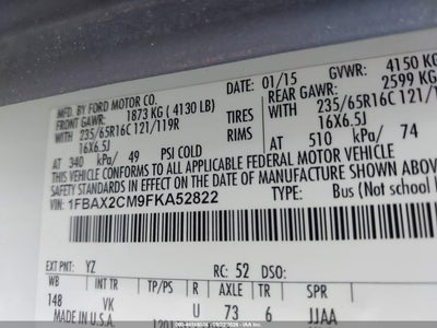 2015 FORD TRANSIT-350 9