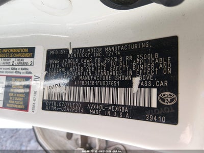 TOYOTA AVALON HYBRID