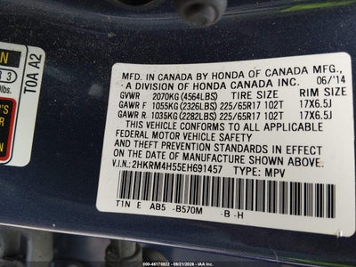 2014 HONDA CR-V 9