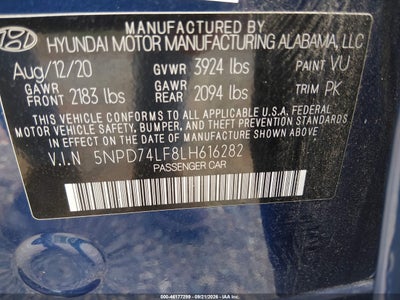 2020 HYUNDAI ELANTRA 9