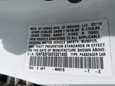 2014 HONDA CIVIC 9