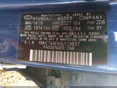 2016 HYUNDAI ACCENT 9
