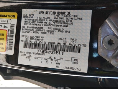2020 FORD FUSION 9