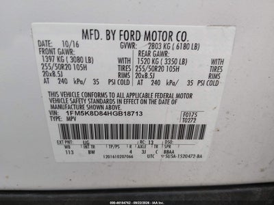 2017 FORD EXPLORER 9
