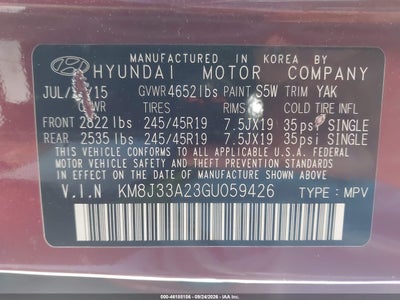 2016 HYUNDAI TUCSON 9