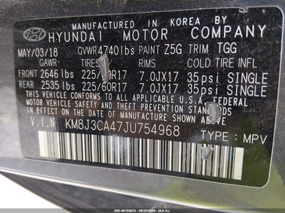 2018 HYUNDAI TUCSON 9