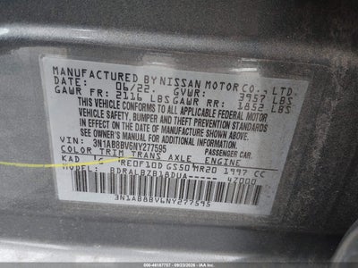 2022 NISSAN SENTRA 9