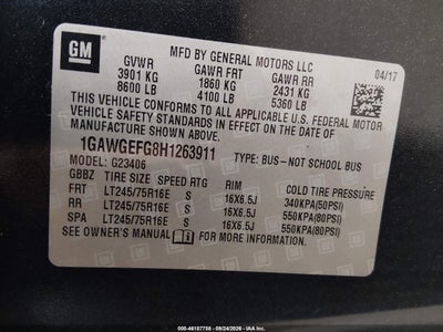 2017 CHEVROLET EXPRESS 2500 9