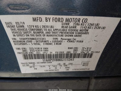 2019 FORD TAURUS 9